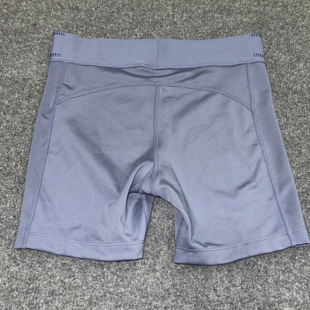 Nike Pro Dri Fit Cheer Dance Girls Compression Shorts Sz Youth Large Light Blue